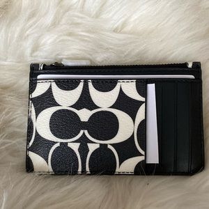 Zip Card Case in Signature Canvas